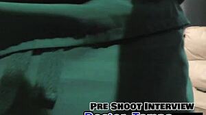 Oh No! Student Intern Giggles During Dr Tampa's Backstage Exam With Shaved Pussy Spread!