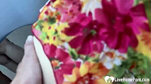 the saggy amateur chick delivers a close-up blowjob in the hotel room