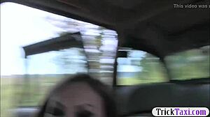 Big juggs amateur woman takes anal from fake driver outdoors for free ride.