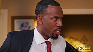 Black4k cute teen 18+ sucks huge cock to spite rude stepmom