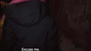 Public agent removes her chastity belt for wet pussy creampie