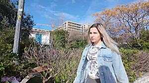 hey, imagine a romantic outdoor walk with a remote-controlled vibrator buzzing in my tight pussy for public fun