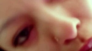 Open wide for my big cock, she says during delicious homemade deepthroat blowjob with cumshot