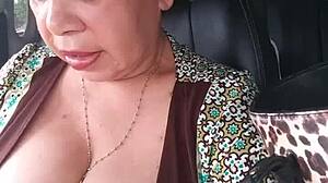 Look at my pussy in the truck close-up