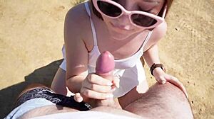 I hooked up with a stranger on our first date and gave him a hot public blowjob