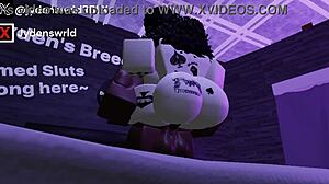 hey this is my second video fucking another fan on roblox with interracial big black cock action 😏