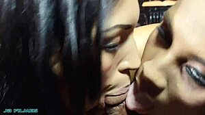 Two crazy lesbians obsessed with cock in Brazilian style