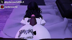 hey this is my second video fucking another fan on roblox with interracial big black cock action 😏
