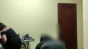 Teasing the maid in leggings with some rough exhibitionist play. Part 1 of the homemade encounter.