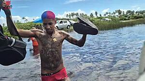 Wild Nudist Beach Orgy With Brazilian Teens In Mmf Double Vaginal Penetration And Bareback Action