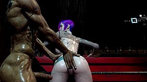 Cyberpunk Slut Hints at Tight Anal Thrill in Public Outdoor Encounter with Intense Fucking and Creampie Finish