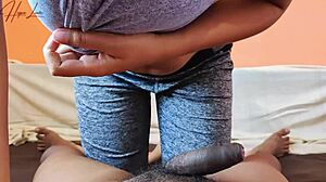 the horny neighbors wife came over asking to fuck right after her gym session and i gave her what she wanted with my cock