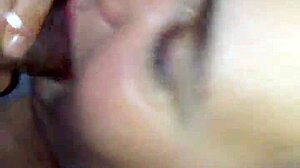 Amateur Wife Gives Blowjob and Swallows Cum in Bbw Action