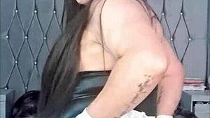 Sexy Playboy Conejita Latina Enjoys Thick Dildo In Assfucking Solo With Squirting And Natural Tits Flashing