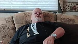 Intense Jacking Off Session In Blondie T-Shirt With Bold Strokes