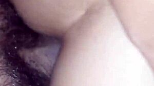 argentinian amateur takes anal doggystyle pounding until cum fills her hurting ass