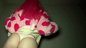 Public agent removes her chastity belt for wet pussy creampie