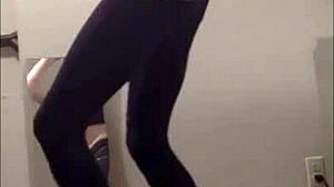 Cass Dances Solo With Ripped Clothes In Striptease