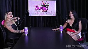 Compilados Da Suellen Barrar No Swing Cast Com Tifany Rocha Parte 3 On Sheer Red