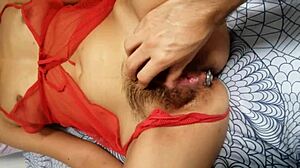 Colombian Teen Bound with Eyes Covered Gets Anal Fucked in Doggystyle and Missionary Until Creampie