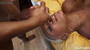 Fucking him up good with deepthroat and cumshot in shorts reality kings