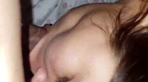 hey this amateur milf prostitute squirts while sucking cock in wild session