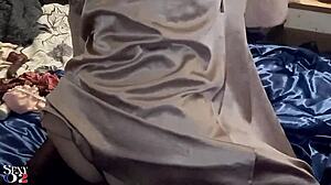 I love this close-up French amateur in black satin panties corset and jacket with doggystyle deepthroat rimming and toys