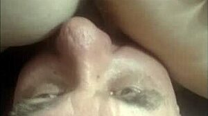 Enticing Upper View Of Mature Cunnilingus