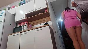 Risky Encounter with Husband's Friend Teases Brazilian Latina's Tight Assets