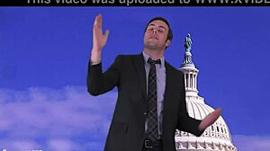 naked weather girl strips outdoors teasing with ripped clothes