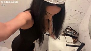 Dominant slave trampling session in intense femdom podcast