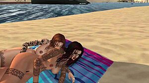 k and p share reality orgasm on beach