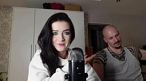 petite brunette amateur mistress answers sexy pegging questions