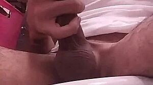 He reveals his massive cock in a solo display