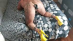 Super Intense Anal Fucking Featuring Double Penetration and Deepthroat on Muscular Milf with Big Tits and Squirting Clit.