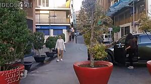 Cum Walk In Public Club With Hardcore Dancing And Night Vibes