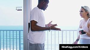 Wild Nympho Nina Kayy Gets Her Potty Mouth Banged By Bbc