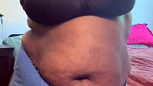 She received a huge creampie from the monster cock at the bed's edge