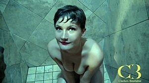 Surprise in Ahanu massage leads to interracial fuck with creampie! Skinny babe squirts in rough bareback pounding.