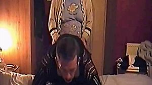 Bisexual Crossdressing Sissy Mark Wright Gets Ass Fucked And Anal Hooked. Then Cumshot Hits Girlfriend's Masked Face In Homemade Video.