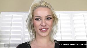 Smokin blonde milf gets pussy filled with cock after deepthroat rimjob and doggystyle riding