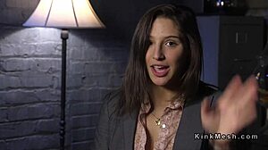 i-i got tied up in bondage, that brunette slave, spanked hard with anal fucking and deepthroat choking pain...