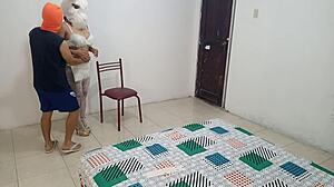 Halloween Surprise with Sexy Bunny in Slutty Lingerie Turns into Passionate Encounter with Stepmother