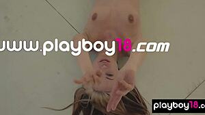 why watch skinny busty teen blondie miss zita strip naked and pose at her outdoor porch?