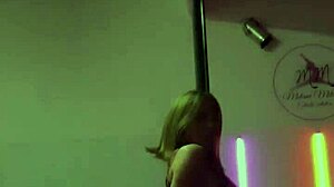 Female Doctor Displays Moves On Pole In Hospital Setting