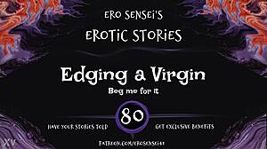 Edging virgin with erotic audio for women in pov session