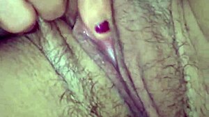 katrina's fingers explore her serena in solo play