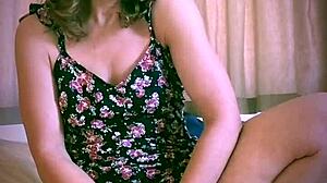 Tiny Mature Amateur Inserts Yoni-Eggs For Pussy Workout Pierced Nipples