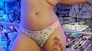 Hotwife Steffi dances in panties with toys. Redhead milf housewife teases big pussy lips in homemade cosplay compilation.