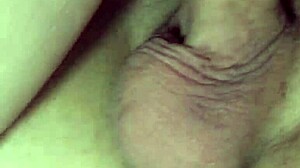 fucking me and cumming on my hairy pussy in close-up missionary